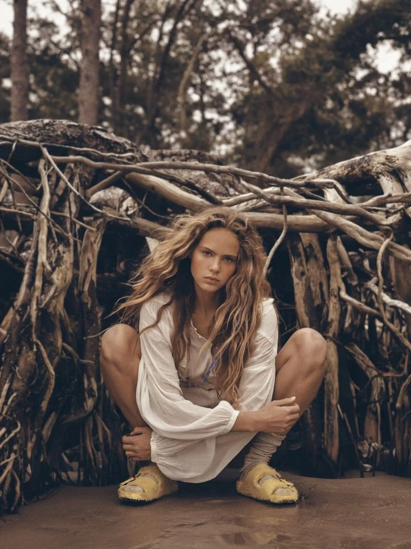 Olivia Vinten Is 'Little Robber Girl' in Vogue Russia May 2021 by